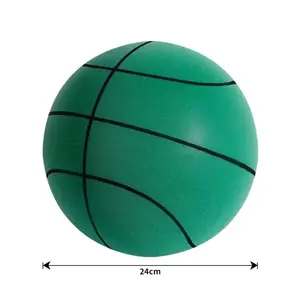 Balón de Baloncesto Silencioso de PU QF de 18/21/24 cm, Balón Infantil Pequeño de 0.3 kg, Juguetes para Niños Pequeños, Entrenamiento para Bebés, Interior - Product Image 2