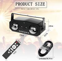 Contrôle vocal 20 modèles laser projecteur de faisceau lumières de nuit étoilées Dj Disco lumières lumières de scène de fête