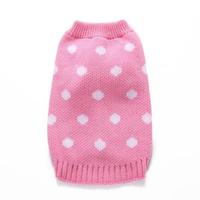 Chats et chiens moyens hiver chaud doux vacances pour animaux de compagnie tricoté coeur pull chiot chien pull pour la saison d'hiver