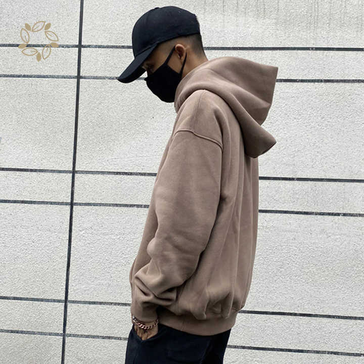 Bamboo Fleece Pullover Hoodie (Chocolate) main image 1