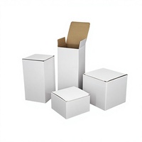 Boîtes pliables en carton ondulé blanc à trois couches pour l'agriculture, sans logo, emballage universel, vente en gros