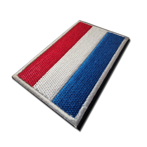 Patchs de vêtements avec drapeaux européens en stock, patchs néerlandais avec fixation auto-agrippante - Product Image 3