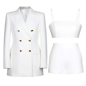 Conjunto de <span class=keywords><strong>traje</strong></span> de tela elástica Premium <span class=keywords><strong>para</strong></span> <span class=keywords><strong>mujer</strong></span> profesional, uniforme de trabajo de oficina cómodo <span class=keywords><strong>para</strong></span> <span class=keywords><strong>entrevista</strong></span> - Product Image 3