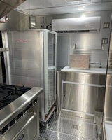 Nouvelle remorque de type conteneur de 16 pieds pour la vente de café, hamburgers, frites, glaces, barbecue – Bus de restauration mobile