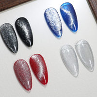 Nouveau 2026, Vente en gros : Gel vernis à ongles 2 en 1, Top Coat magnétique effet œil de chat, Fournitures pour ongles, Marque privée personnalisée