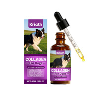 Complément liquide de collagène pour animaux de compagnie en gros pour la santé de la peau, du pelage, des articulations et de la digestion Compléments liquides de collagène pour chiens avec biotine
