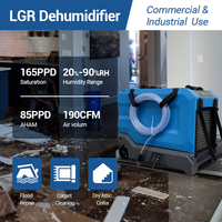 Prix de gros 85 pintes LGR Déshumidificateur de restauration par inondation Nettoyage des dégâts d'eau