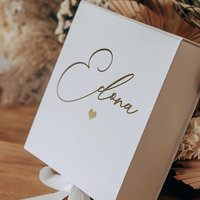 Boîte cadeau magnétique plate personnalisée professionnelle avec ruban en soie pour filles