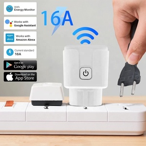 Wifi 16A thông minh cắm adapter từ xa không dây điều khiển bằng giọng nói Power Monitor hẹn giờ Outlet cuộc sống thông minh ổ cắm cho Google nhà Alexa - Product Image 4