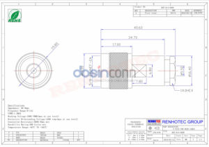 Conector RF Coaxial N Macho con Abrazadera para <span class=keywords><strong>Cable</strong></span> RF Flex10 - Product Image 6