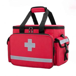 Free Sample <b>Wheeled</b> First Aid Kit Bag Rolling Earthquake Survival Hospital Medical Soft Case Trolley Emergency <b>Backpack</b> Zipper - Product Image 2