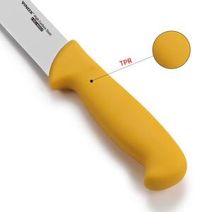 Cuchillo profesional rojo verde amarillo <span class=keywords><strong>para</strong></span> desollar Hoja de acero inoxidable de 8 pulgadas Cuchillo de carnicero Mango de PP - Product Image 3