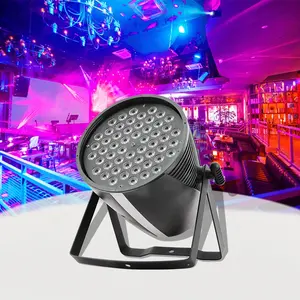 HongHe ใหม่ LED 54*3W RGB 3 in1 DMX 512 Par สามารถไฟ DJ สําหรับดิสโก้ปาร์ตี้คลับบาร์ DJ แสดงอุปกรณ์แสงเวที