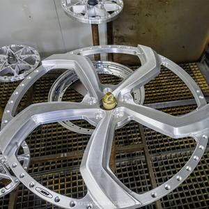 Roc Custom Deep Lip Gesmede Velgen 20 22 24 26 28 Inch Velgen Randen <span class=keywords><strong>DUB</strong></span> 5 Spaaks 2-Delige Gesmede Velgen voor Chevrolet - Product Image 4