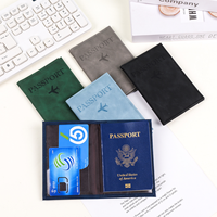 Vefit Housse de protection pour passeport en cuir PU, design moderne et festif, avec clip, grande capacité et porte-cartes