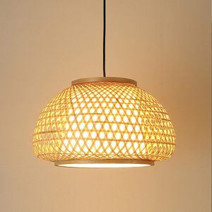 Abat-jour en rotin naturel fait main, lanterne de restaurant, luminaire de plafond, vente en gros de lustres, suspensions, luminaires suspendus - Product Image 4