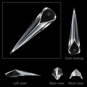 140/boîte Nouvelles formes doubles en acrylique en forme de griffe d'aigle pour sandwichs, moules pour faux ongles en <span class=keywords><strong>gel</strong></span> souple à presser - Product Image 3