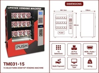 Máquina Expendedora de Belleza Mini OEM con Pago con Tarjeta de Crédito y Verificación de Edad para Snacks, Pestañas y Brillo Labial