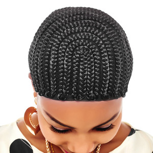 Gorro de aciano para hacer la peluca más fácil, menos estrés en tu cabello Natural, gorra trenzada, red para mujeres negras - Product Image 3