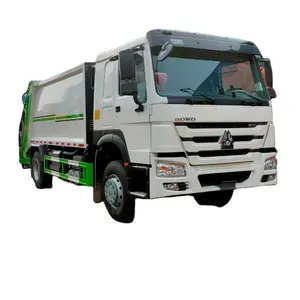 Hot selling HOWO garbage compacting truck 15 cbm rubbish lorry Euro 5 compressed refuse vehicle