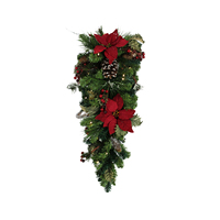 Guirlande de Noël Artificielle Écologique en Plastique Colorée, Décorations et Couronnes Personnalisables avec LED Multicolores pour une Ambiance Festive