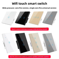 Nouveau 2025 DS-1071WN-2 Tuya Interrupteur Tactile Intelligent Wi-Fi Android avec Écran OLED et Bords en Verre 2.5D (Wi-Fi+) Double Mode Zéro Déclenchement