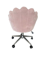 Chaise de bureau pivotante moderne à hauteur réglable avec cadre métallique, pieds chromés, dossier ailé, inclinable, garantie 3 ans