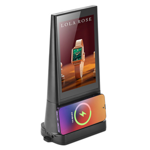 Pantalla publicitaria Talbletop patentada, pantalla dual de 8 pulgadas, pedido de restaurante, menú Digital, estación de carga de Banco de energía - Product Image 1