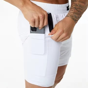 OEM estate Custom rapido asciutto Tennis sport allenamento palestra basket bianco <span class=keywords><strong>2</strong></span> <span class=keywords><strong>in</strong></span> <span class=keywords><strong>1</strong></span> uomo tessuto tessuto tessuto corto - Product Image 4