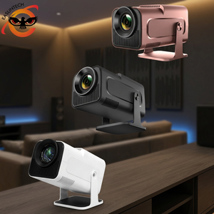 180 Degree Rotating Stand Short <b>Throw</b> Projector 1:0.9 Smart Android Beamer for Ceiling Cinema 67 390 ANSI - Product Image 2