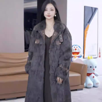 Manteau en fausse fourrure à col montant pour femme, style automne-hiver, élégant et polyvalent, confortable pour les trajets quotidiens