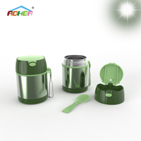 Tarro de comida aislado de acero inoxidable de 400ml de alta calidad Oumego para comidas calientes contenedores de termo de almuerzo aislados caja de almuerzo Bento