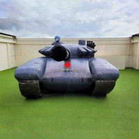 Réplique de char géant Modèle de panzer gonflable publicitaire personnalisé utilisé pour les événements, les expositions ou les promotions