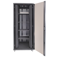 Rak Server Rumah Elektronik 22u 19'' DIY dengan Roda, Rak Gabinete Comunicaciones
