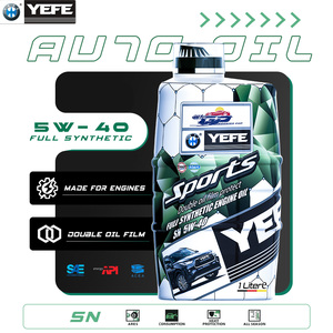 Huile moteur automobile YEFE 5W-40, lubrifiant entièrement synthétique, formule <span class=keywords><strong>anti</strong></span>-usure avancée, améliore l'efficacité énergétique, SN, voitures à essence - Product Image 1