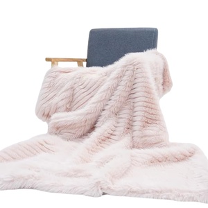 Hot Bán sofa sang trọng ghế Jacquard toca <span class=keywords><strong>Faux</strong></span> lông ném chăn cho mùa đông - Product Image 1