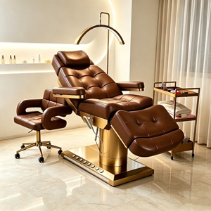 Table de massage de luxe RJ, lit de beauté électrique pour cils et cosmétiques, chaise de soin pour épilation, lits pour extensions de cils - Product Image 3
