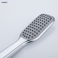 Mitigeur de douche thermostatique moderne carré en laiton poli finition chromée, avec jet pluie et cartouche céramique, pour eau chaude/froide