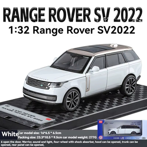 Alloy Diecast 1:32 <strong>Range</strong> <strong>Rover</strong> SV Model Sound &amp; Light Pullback Features Open Metal Car Display Collection <strong>Toy</strong> - Product Image 4