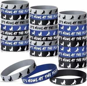 กำไลข้อมือซิลิโคนแบบกำหนดเอง สร้างโลโก้ ข้อความ หรือรูปภาพของคุณเอง สายรัดข้อมือสีสันสดใส ปรับแต่งได้ตามต้องการ - Product Image 1