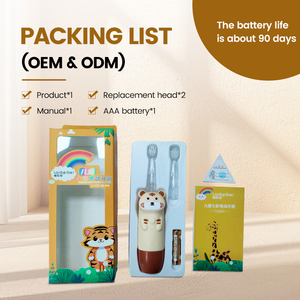 Brosse à dents électrique automatique pour enfants, motif <span class=keywords><strong>dessin</strong></span> <span class=keywords><strong>animé</strong></span>, 4 modes, CE FCC, brosse à dents sonique en silicone souple, vente en gros - Product Image 4