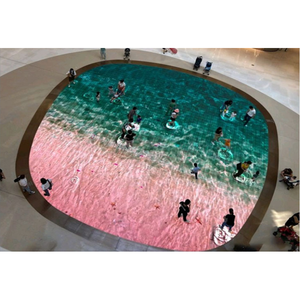 P3.91 vòng tương tác sân khấu sàn nhảy LED hiển thị kỹ thuật số trung tâm mua sắm không dây LED sàn gạch màn hình - Product Image 6