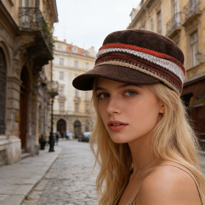 COHUY 2026 Sombrero <span class=keywords><strong>de</strong></span> Pescador Retro Estilo Maillard Multicolor, 100% Poliéster Transpirable, <span class=keywords><strong>para</strong></span> <span class=keywords><strong>Mujer</strong></span>, Otoño/Invierno, Viajes - Product Image 3