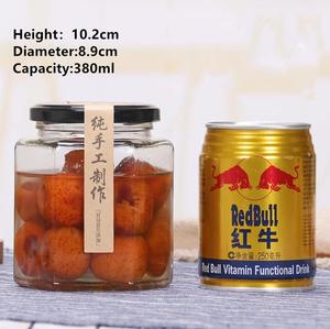 Listo para envío Venta caliente 380 ml hexagonal tarro de cristal para mermelada de miel dulces y de almacenamiento de alimentos con tornillo de metal tapa - Product Image 6