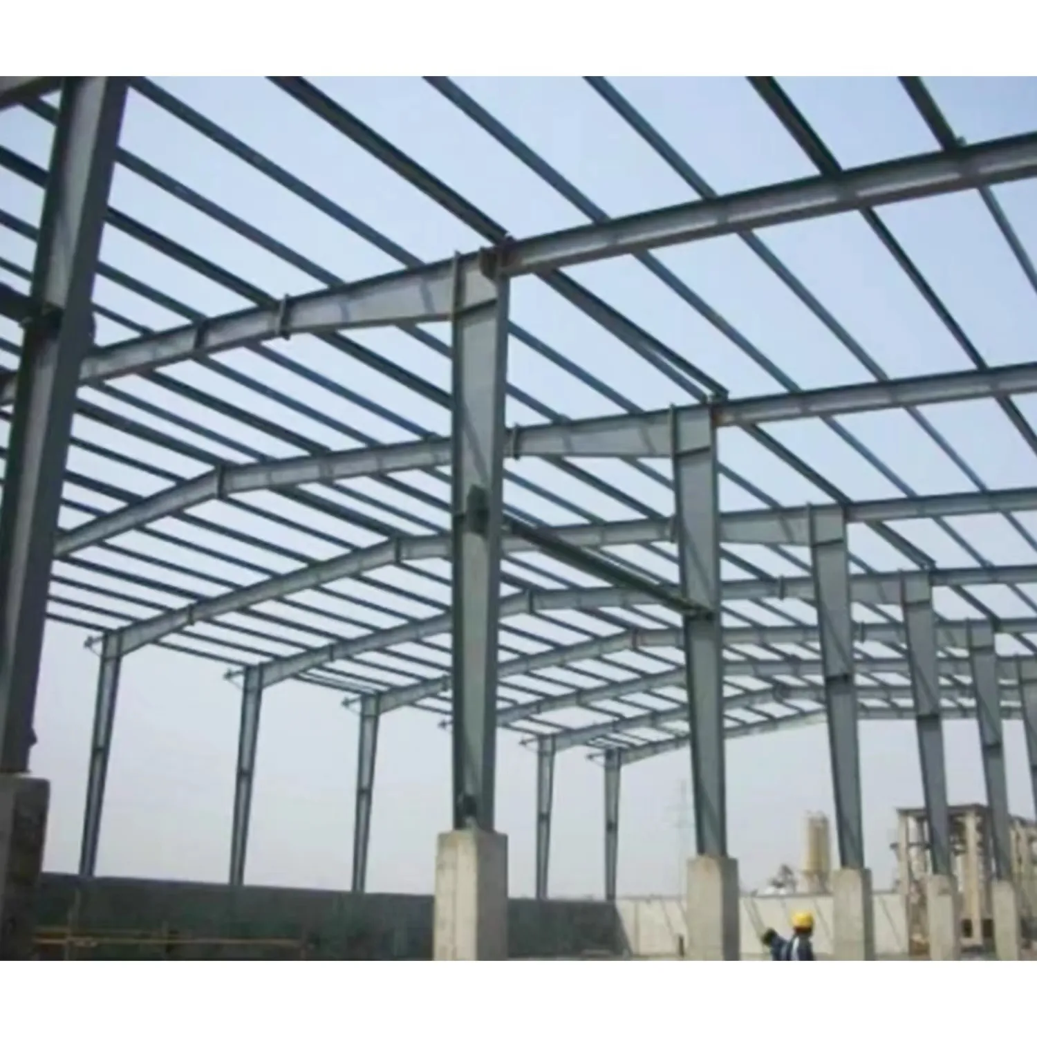 Harga rendah pabrik Cina gudang Prefab logam buatan struktural Portal baja bingkai bangunan gudang