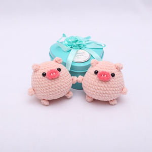 QYS Porte-clés Poupée en Laine Tricotée Crochet Animal Mignon Fait Main - Product Image 6