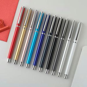 Stylo publicitaire personnalisable – Stylo métallique gravé au laser avec logo – Stylo noir neutre – Cadeau promotionnel - Product Image 3
