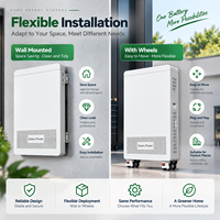 Batterie lithium LiFePO4 murale 51,2 V 100 Ah 5 kWh avec WiFi et Bluetooth pour système de stockage d'énergie solaire domestique