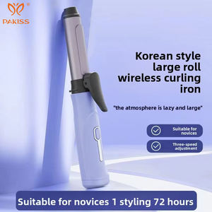 Boucleur automatique sans fil |   Fer à friser chauffant en céramique rechargeable avec écran LCD, 3 réglages de température, automatique - Product Image 3