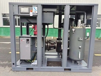 Compresseur d'air à vis à deux étages à vitesse variable PM Airking, certification CE, 300 CV, 220 kW, pour l'industrie textile et du ciment